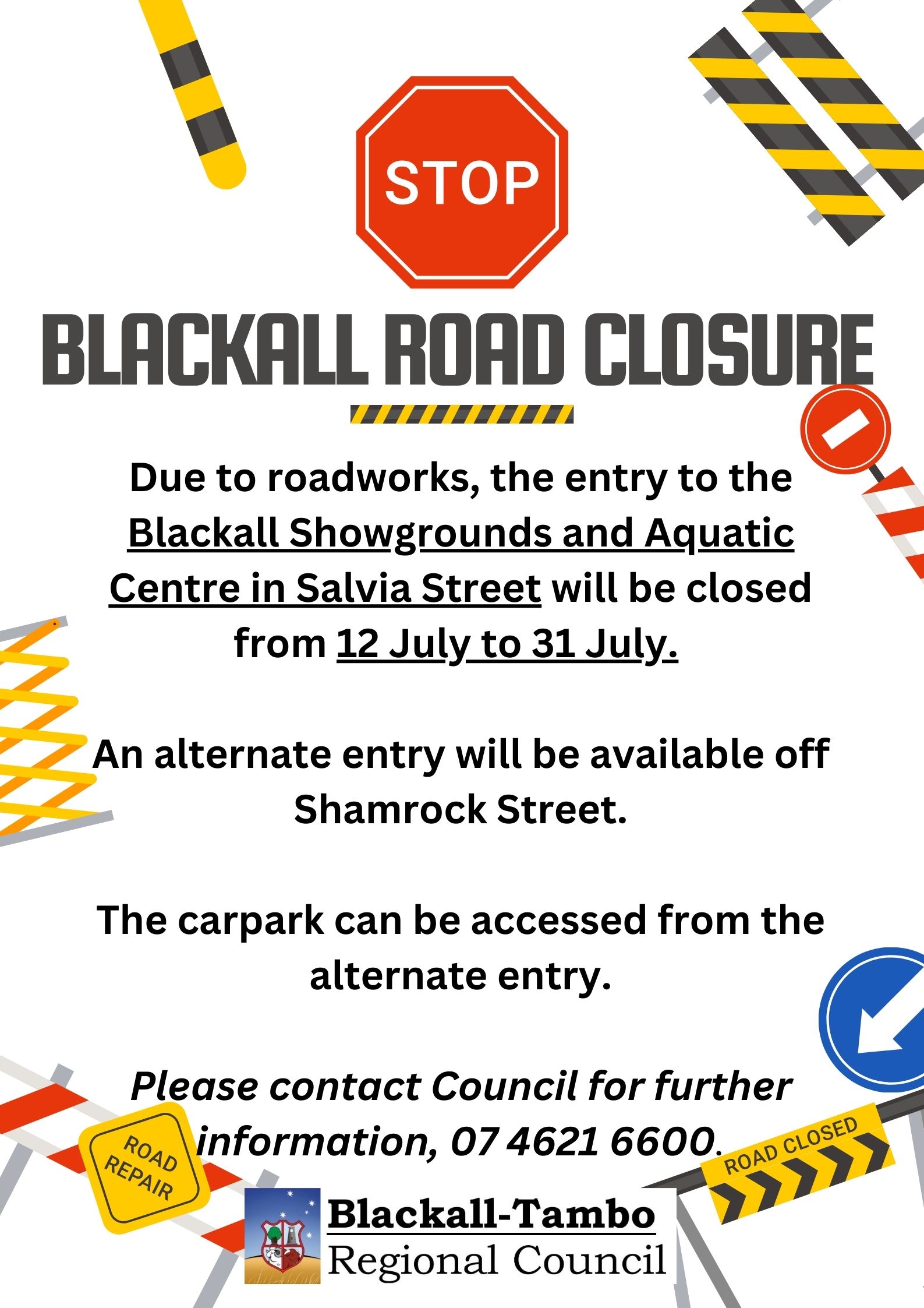 Blackall Road Closure 